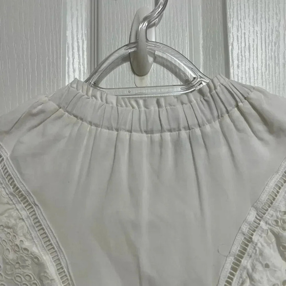 Allsaints Aislyn Broiderie Eyelet White Dress Trendy Size 00 - Picture 14 of 16